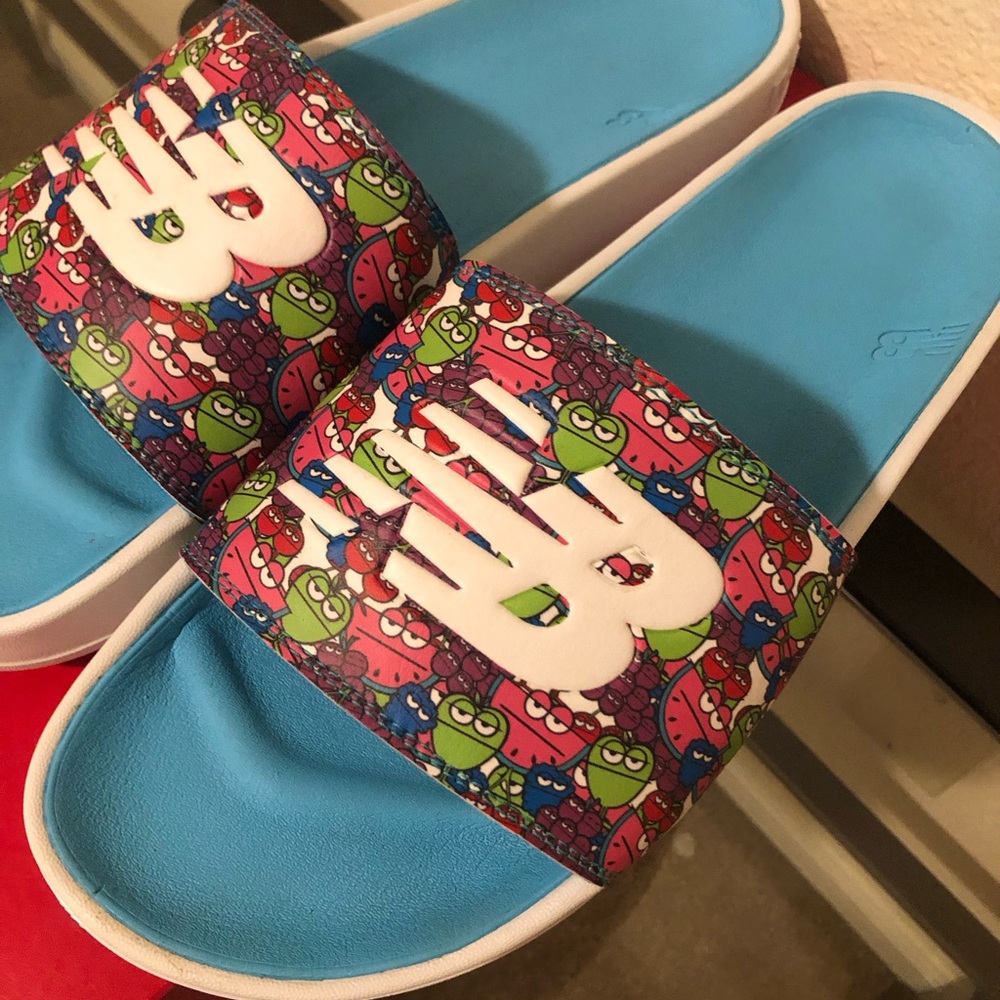 (RARE) New Balance Kawhi Jolly Rancher Slides - SMF200JR